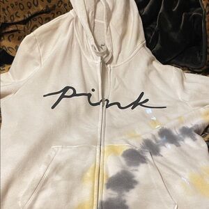 Pink xl tie dye zip up xl